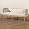 Baxton Studio Agnes Beige Linen Upholstered and White-Washed Oak Wood Sofa 152-9385 - alternate 8